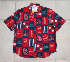 St. Louis Cardinals Men's XL All-Over Print Hawaiian Style Shirt 6/7/24 SGA NEW